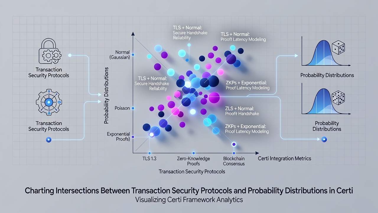 Security protocol flowchart intersecting with probability density curves in a certified digital gaming environment