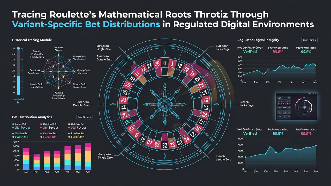 Digital roulette interface showing bet distribution grids and probability overlays used in regulated online platforms
